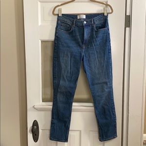 Reformation high rise cropped skinny jeans